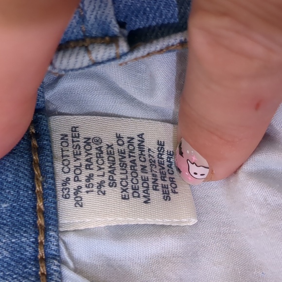 Highrise jean leggings bleached out size 11 - Picture 10 of 11